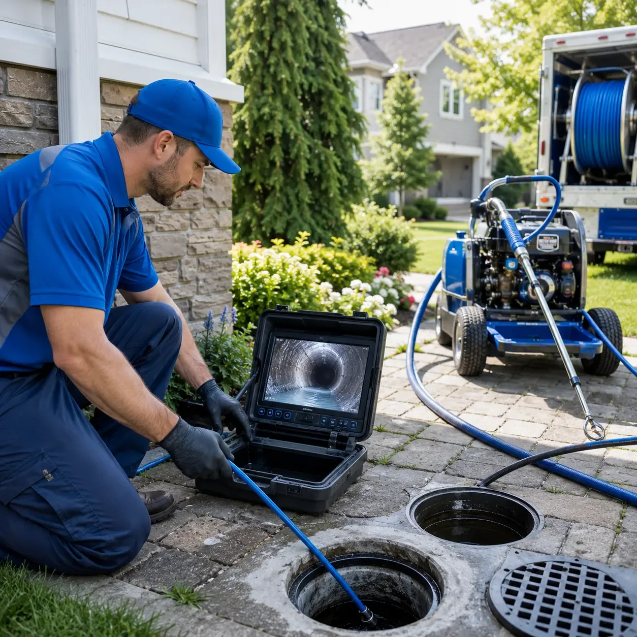 Outdoor drain cleaning professionals serving Newton, WI